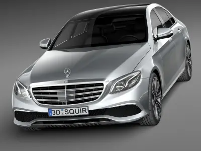 Mercedes E-Class 2017 mentalray 3D model