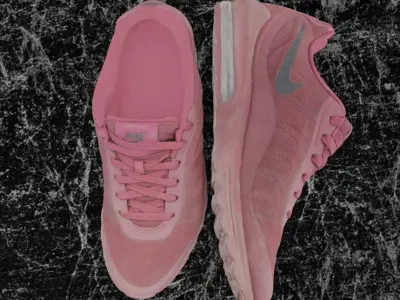 NIKE AIR - PINK 3D SHOES 3D model