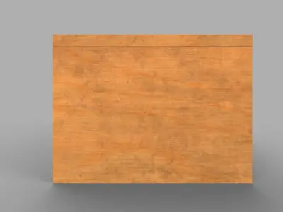 cabinet tv stand with drawers Low-poly 3D model