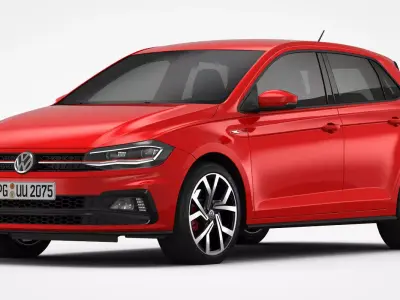 Volkswagen Polo GTI 2018 3D model