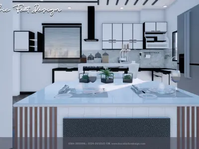Living Area with using White Theme 3D model
