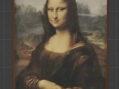 Monalisa painting Free 3D model