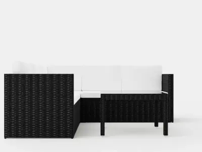 Bahamas Light Lounge Group Low-poly 3D model