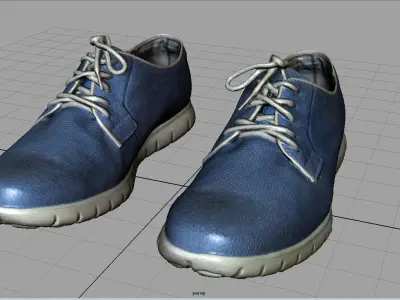 Sneakers Low-poly 3D model