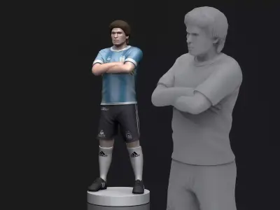 Diego Maradona 3D Printable  3D print model