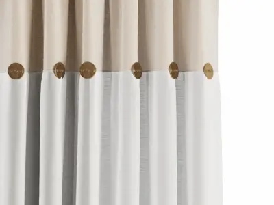 Curtain Set M24 3D model