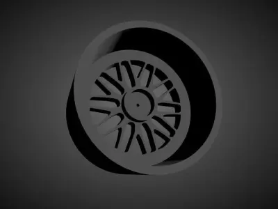 JNC 001 scalable and Printable rim 3D print model