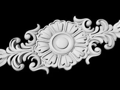 Central decor ornament for furniture 3D model 734
