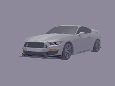 2017 Ford Mustang Shelby GT350R 3D model 3D model