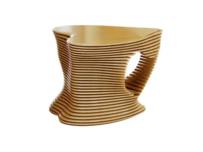 Parametric coffee table 06 3D model