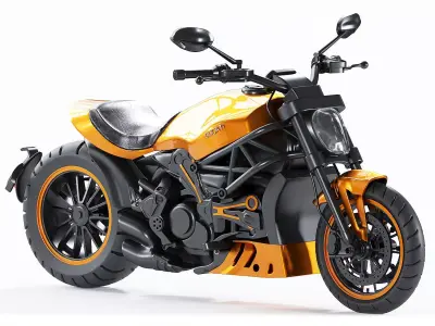 Ducati-XDiavel-Arancio 3D model