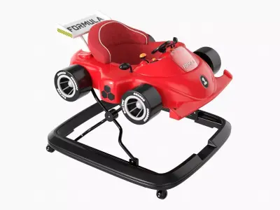 Racing car baby walker 3D model
