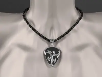 Gothic necklace 3D model