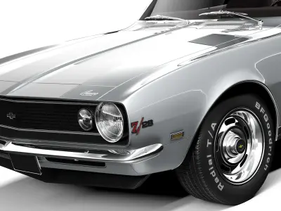 Chevrolet Camaro Z28 Convertible 1967 3D model