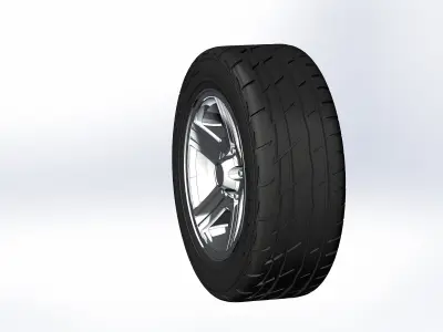 Wheels for scale model of Camaro IROC-Z 1988 3D print model