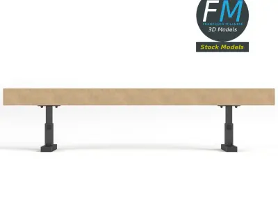 Mini balance beam 3D model