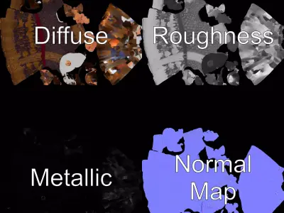 Elegant Kaftan Wearable model pack Low-poly 3D model