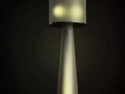 Soft Light Reading And Decorative Lamp 3D model
