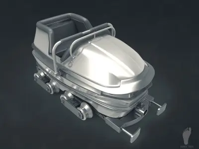 3D ROLLER COASTER CART 3D model