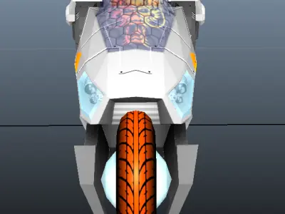 Concept Bike Low-poly 3D model