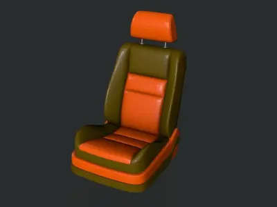 Car seats 3D model