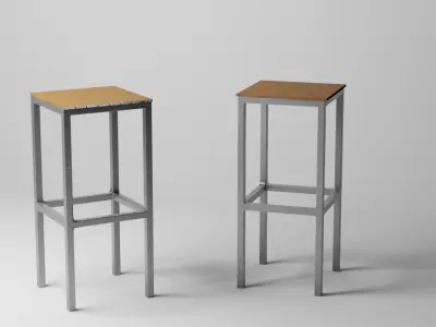 Exterior Aluminum Furniture Free 3D model