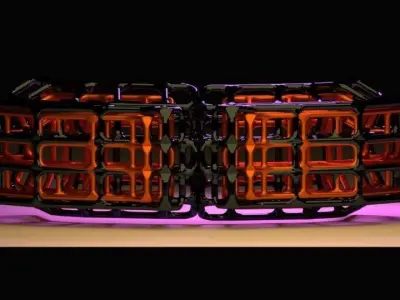 Car bumpers wire Low-poly 3D model