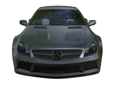 Mercedes SL65 Black Series Low-poly 3D model