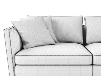 Visionnaire Bastian 3 seater sofa 02 3D model