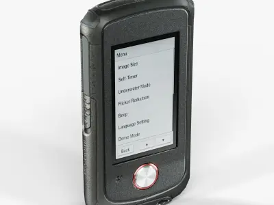 Sony MHS-TS22 Bloggie Sport Red pocket camcorder Low-poly 3D model