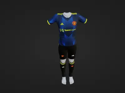 Manchester United Sportwear Low-poly 3D model