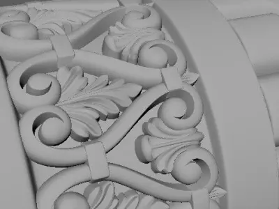 post for stairs 3D model