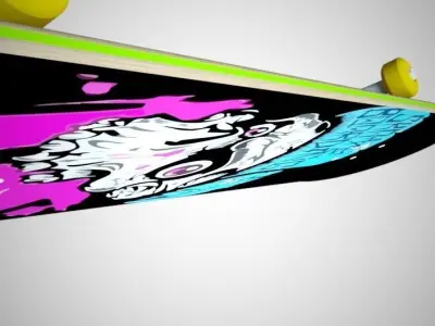 Skateboard design 3D model