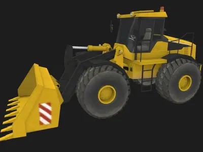 Wheel Loader M Low-poly 3D model