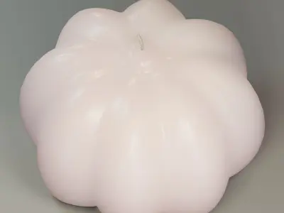  Pumpkin shape candle  3D model