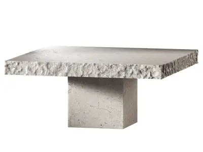 Orilla Coffee table Side table Engold rough rocky edge 3D model