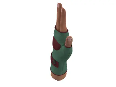 fingerless gloves 3D model