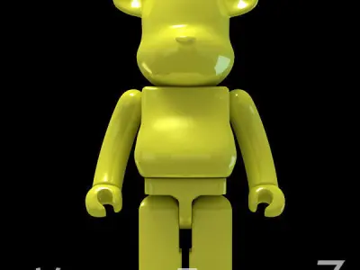 Yellow Bear Brick 3D model