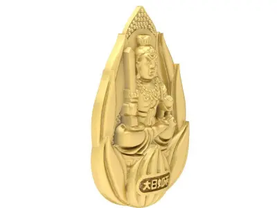 Luxury Buddha Pendant 3D Jewelry Model  3623 3D print model