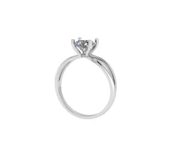 Engagement ring 3D print model