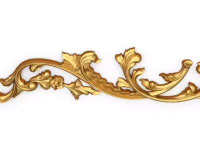 Classic decor ornament carved 74 3D model