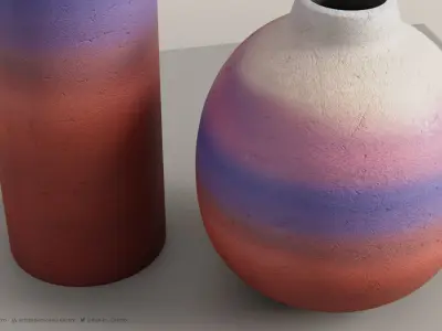 ATACAMA DECORATIVE VASE - 4k Textures - 2 Sizes 3D model
