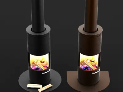 Fireplace 01 3D model