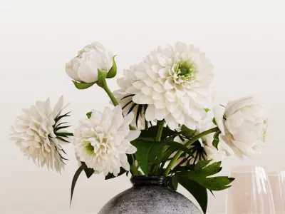 Modern restaurant tableware 3D model