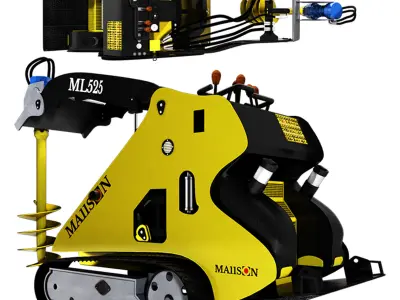 Ml525 Mini Track Loader 3D model