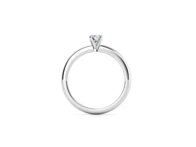 ZDR094 solitaire diamond engagement ring gold 3D print model
