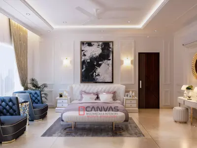 Luxury Bedroom Interior Photorealistic scene in 3Ds max Vray 5 3D model