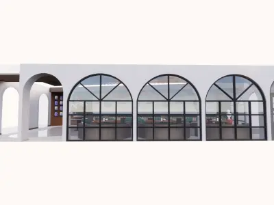 Food Court 4 3D model