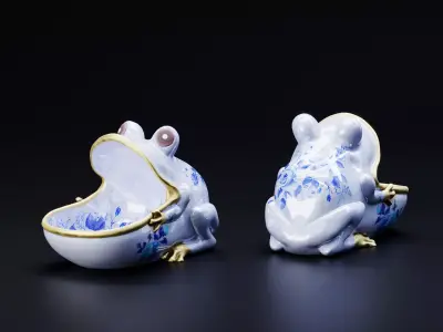 Porcelain Frog 3D print model