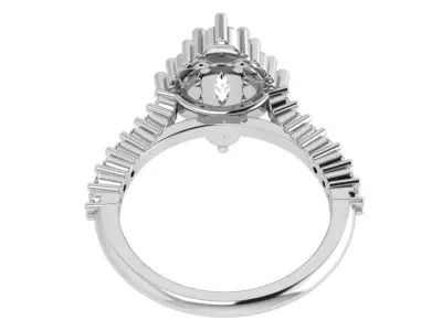 Rhombus Diamond Ring 4386 3D print model